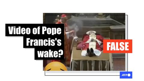 Video shows ex-pope Benedict lying in state, not Pope Francis