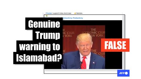 Video of Trump 'threatening Pakistan' is manipulated