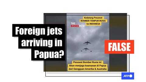 Air parade clip falsely portrayed as Russian military in Indonesia