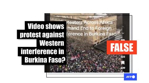 Serbian anti-graft protest misrepresented as anti-West demonstration in Burkina Faso
