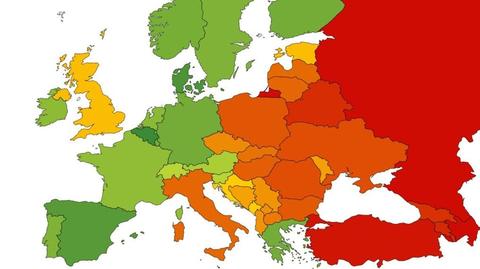 A Bélgica fica em segundo lugar no Mapa Arco-Íris anual da ILGA-Europa