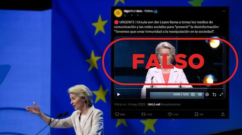 Ursula von der Leyen não apela à "tomada de controlo dos meios de comunicação social e das redes sociais" para evitar a desinformação, é falso