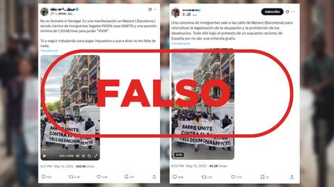 Não se trata de imigrantes a pedir uma pensão de 1500 euros, mas sim de uma manifestação contra o racismo e os despejos